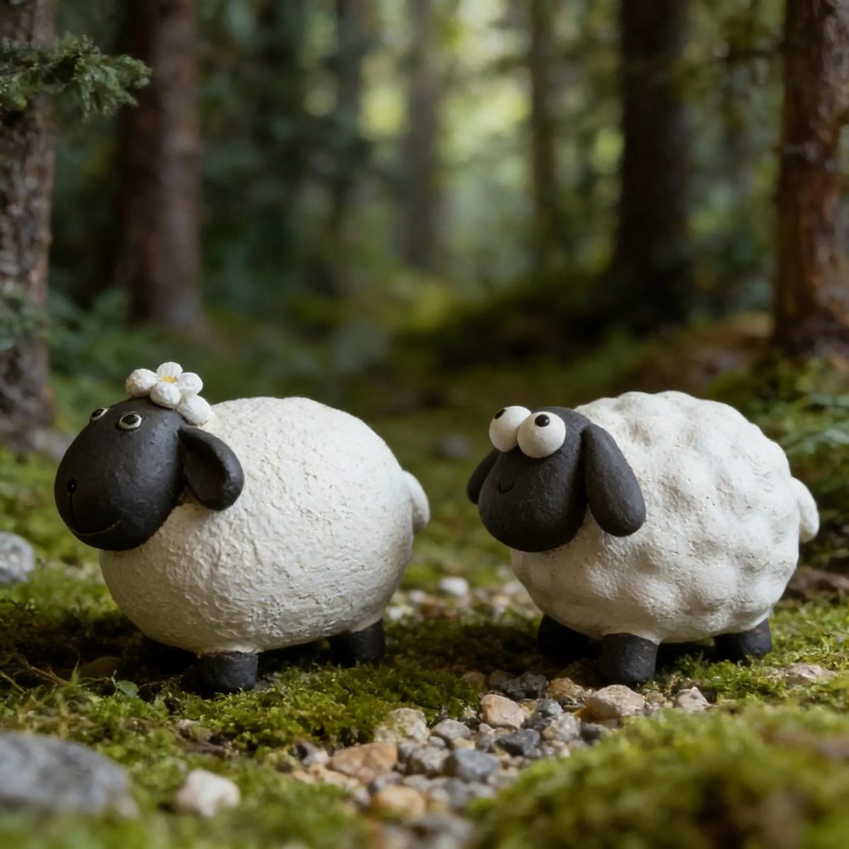Handmade Zisha Sheep Tea Pet - Cute Black Faced Lamb Figurine - Purple Clay Desk Pet - Creative Sheep Miniature - Fairy Garden Accessory