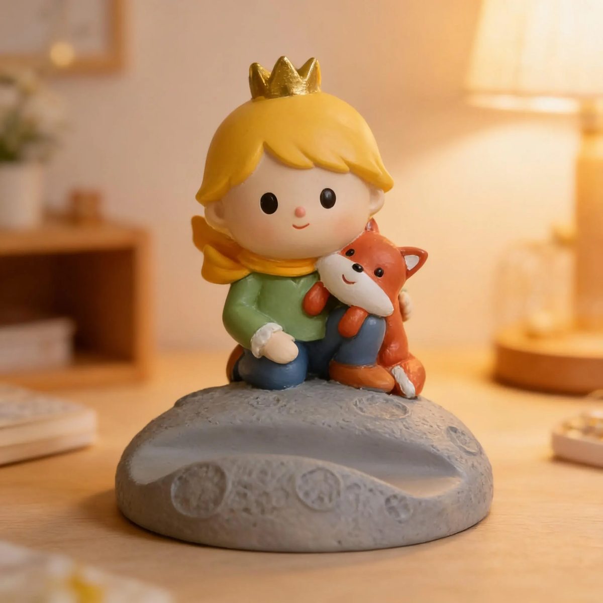 Little Prince Resin Phone Stand - Cute Desktop Decor - Unique Gift for Book Lovers, Minimalist Office Accessory